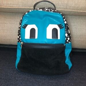 Betsey Johnson Blue & Black Mini Backpack